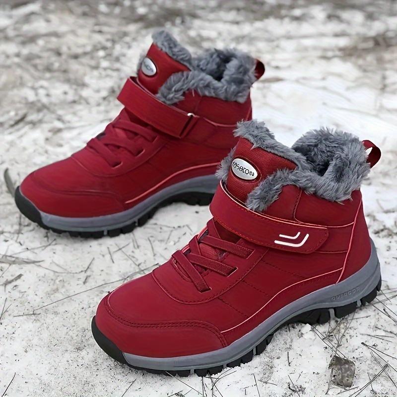 Women's Snow Boots Fur Lined Warm Ankle Boot Waterproof Anti-Slip Winter Outdoor Sports Shoes