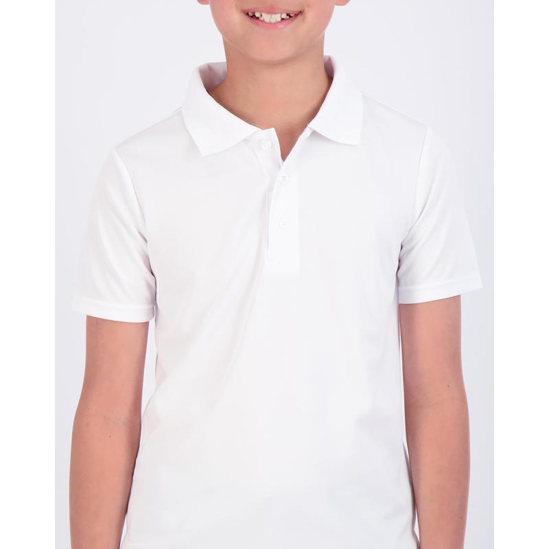 Real Essentials 3 Pack: Boy's Short Sleeve Polo Shirt - School Uniform Active Performance Golf (Ages 4-16)