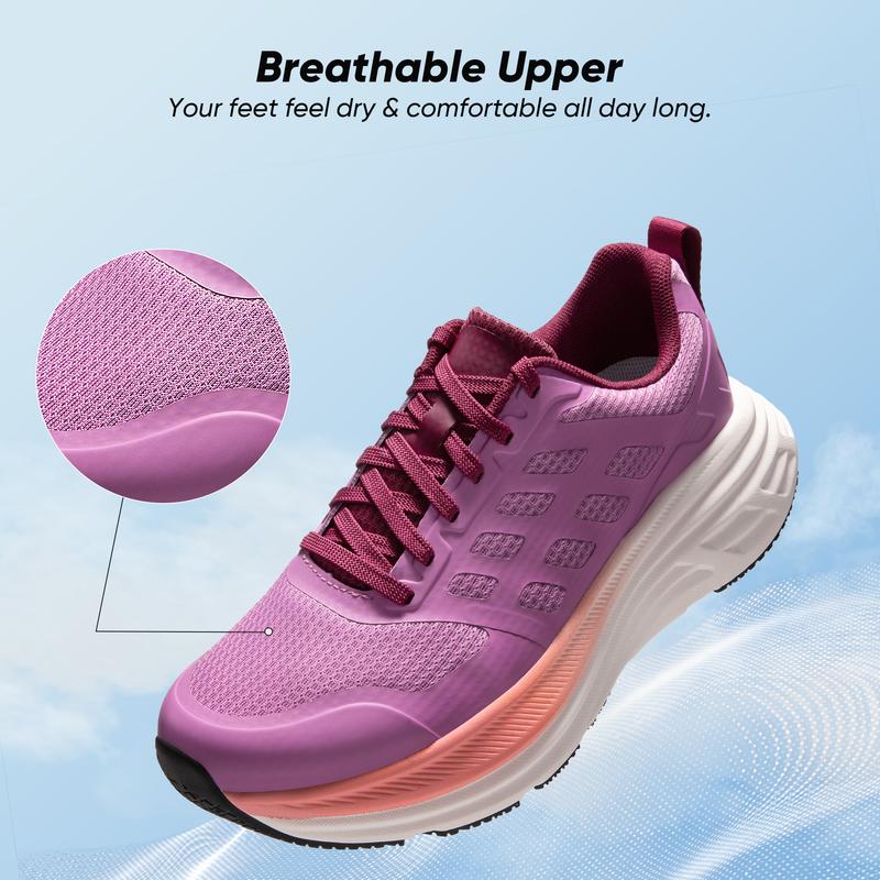 NORTIV 8 ActiveFloat Women's Walking Shoes Cushion Running Tennis Shoes Non-Slip Comfortable Breathable Workout Gym Sports Athletic Sneakers