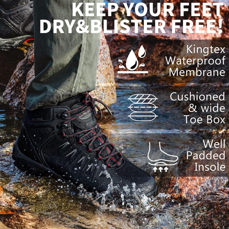 Waterproof Hiking Boots For Man Non-Slip Lightweight Outdoor.