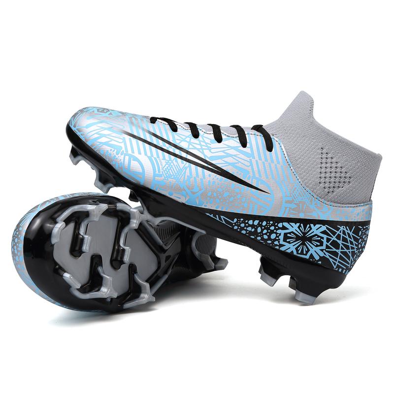 Kids Soccer Cleats Boys Girls Football Cleats Youth Baseball Cleats Athletic Outdoor Soccer Shoes High Top Football Shoes Professional Training Football Boots