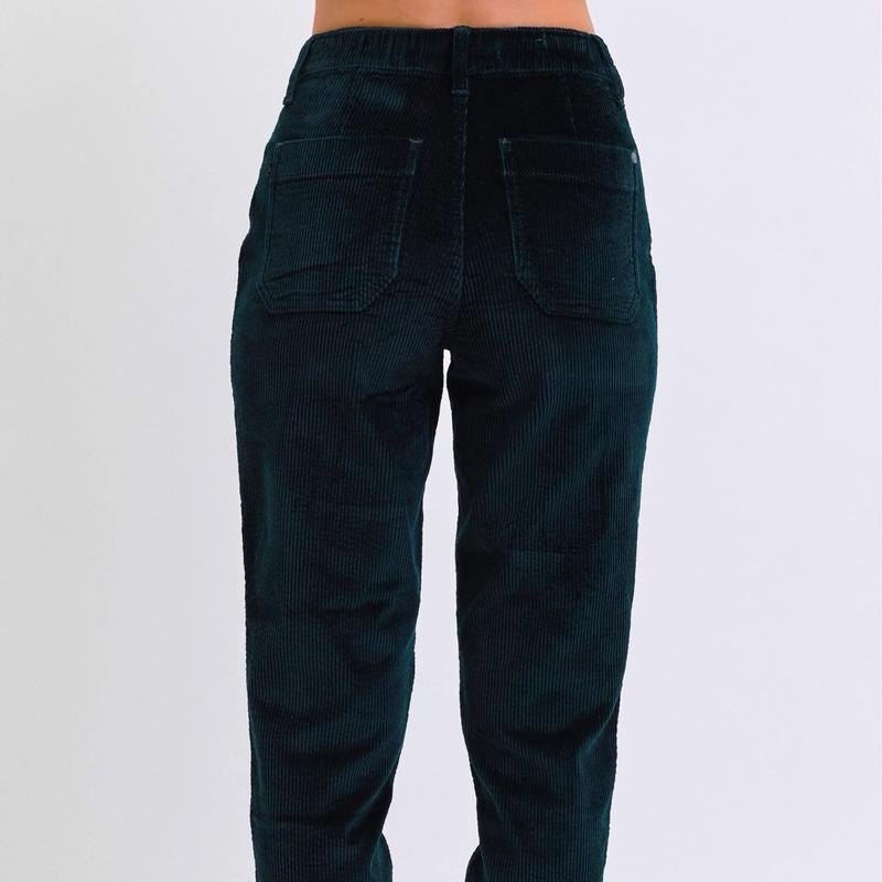 Judy Blue Emerald Corduroy Joggers