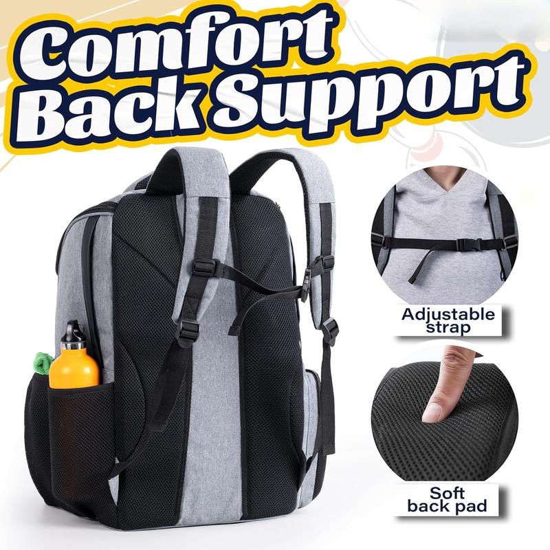 Bowling Ball Bag, Bowling Backpack Single Ball Bowling Bag with Padded Ball Holder and Shoe Compartment Up to Size 16, Gifts for Bowling Lovers