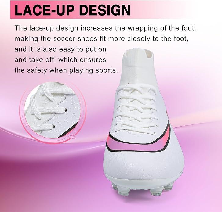 Mens Soccer Cleats Womens Football Cleats Youth Soccer Shoes for Big Boys