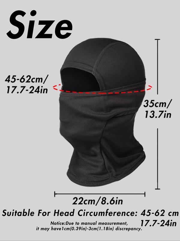 Full Face Mask, Breathable Balaclava Face Mask, Sun Protection Full Face Mask for Men & Women, Sports & Outdoor Clothes Accessories