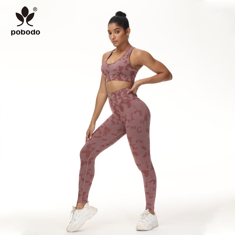 Pobodo 2 Piece Women's Tie-Dye Printed Sports Strappy Tank Top and High Waisted Leggings Exercise Set Athletic Square Neck Sleeveless Corset Top and High Stretch Leggings, Jogging Set, Women's Exercise Clothing for Yoga Workout at Gym