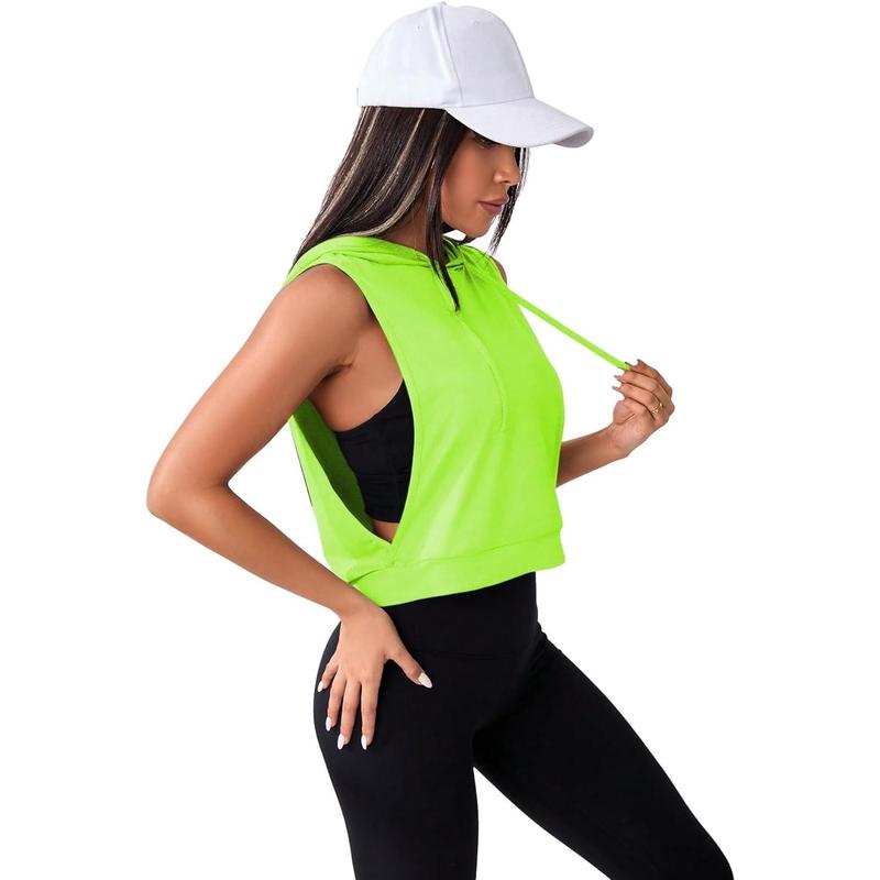 Sleeveless Workout Top Gym Activewear Crop Tank Top Open Side Shirt for Athletic Exercise Running