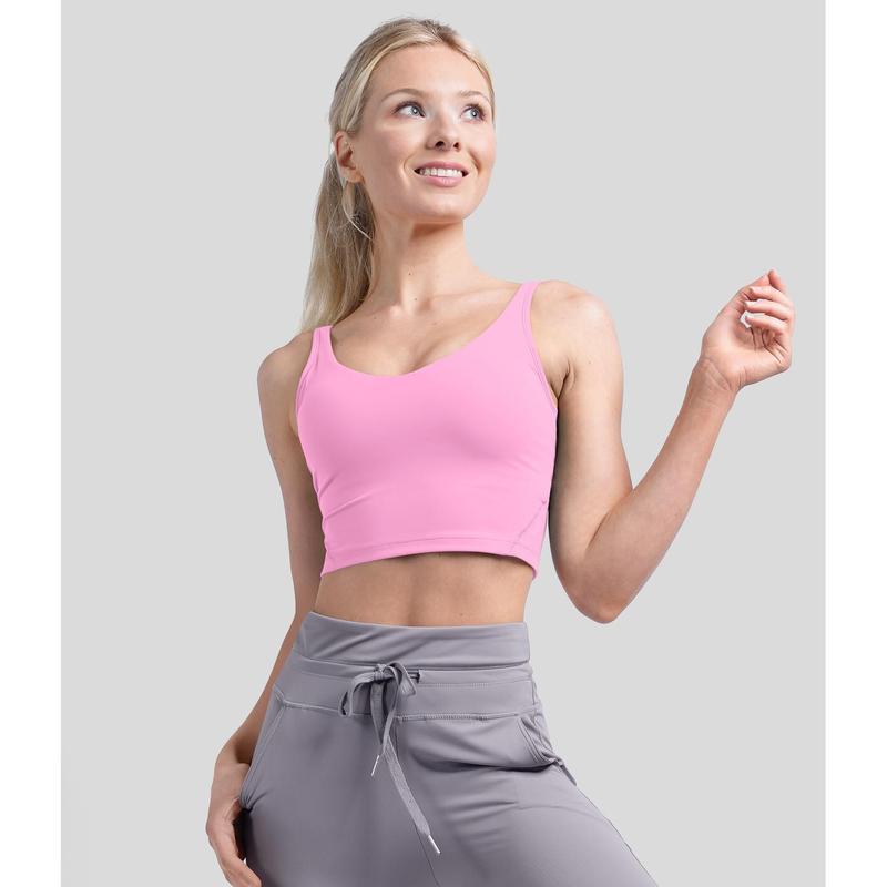 Halara Padded V Neck Cropped Yoga Tank Top