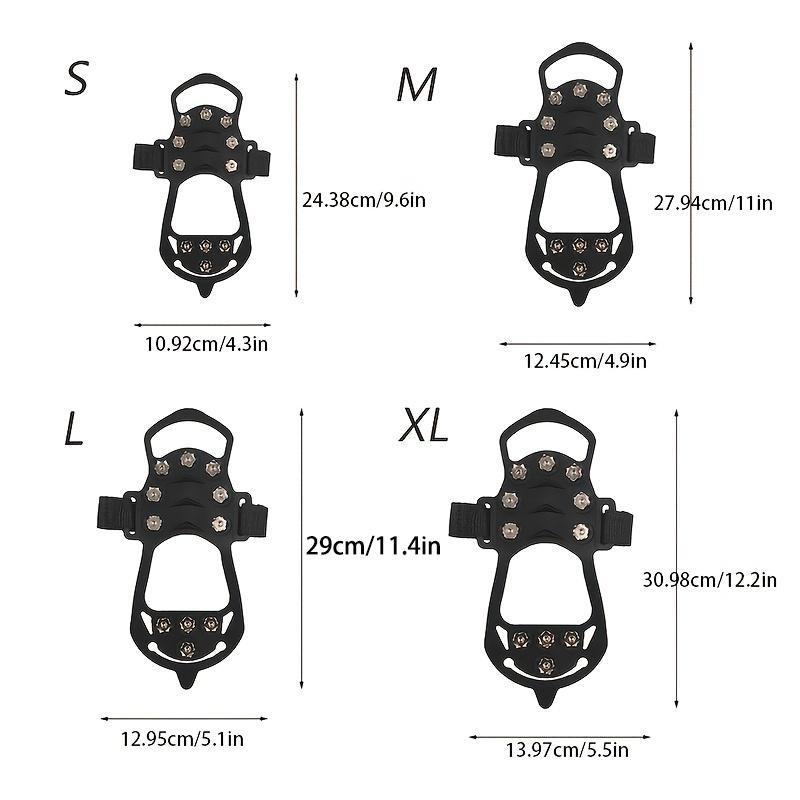 Outdoor Sports Anti-slip Silicone Shoe Cover, 1 Pair Anti-slip Snowshoeing Bindings, Snowshoeing Shoe Cover, Ice Claw Snow Climbing Shoe Cover