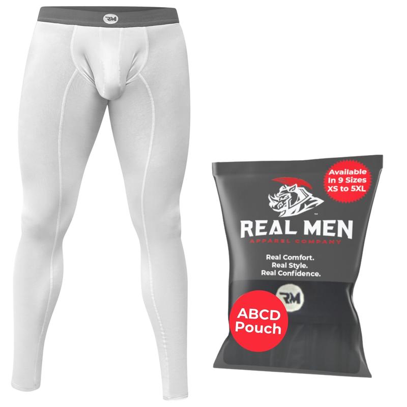 Nylon 28in Leggings Leggings 1pk White ABCD Pouch 1pk running Tights thermal Base Layer