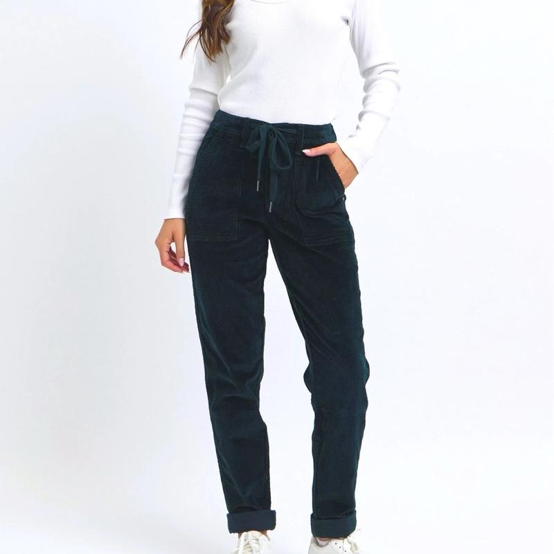 Judy Blue Emerald Corduroy Joggers