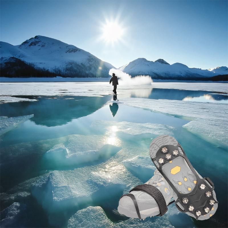 Outdoor Sports Anti-slip Silicone Shoe Cover, 1 Pair Anti-slip Snowshoeing Bindings, Snowshoeing Shoe Cover, Ice Claw Snow Climbing Shoe Cover