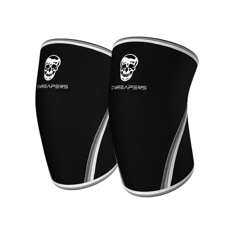 Gymreapers 7MM Knee Sleeves - Black White