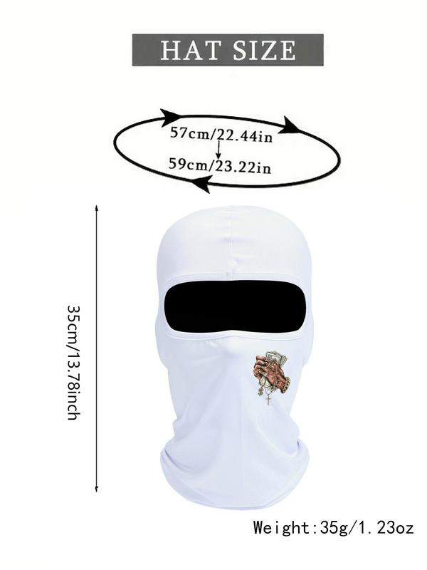 Unisex Sportive Flower Embroiderers Balaclava Face Mask, Balaclava Face Mask, Face Mask for Outdoor Cycling Skiing