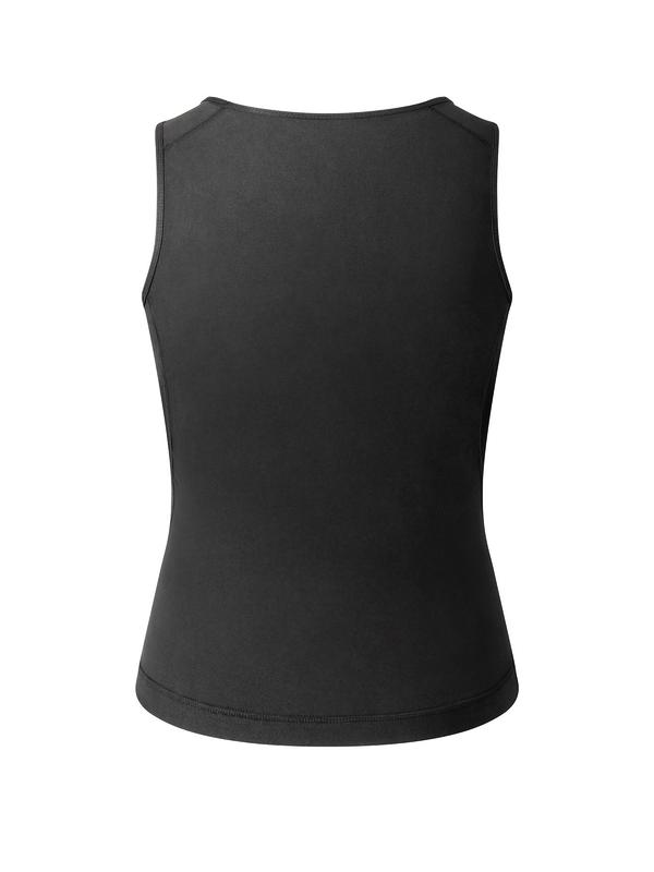 Men's Solid Sauna Tank Top, Compression Tummy Control Shapewear Vest, Men's Shaper for Daily Wear