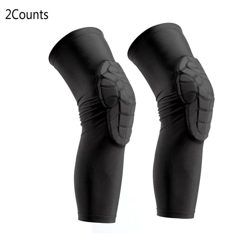 Sports Knee Pads, 2 Counts Honeycomb Compression Knee Pads, Protective Gear for Basketball, Baseball, Football, Volleyball, Wrestling, Cycling