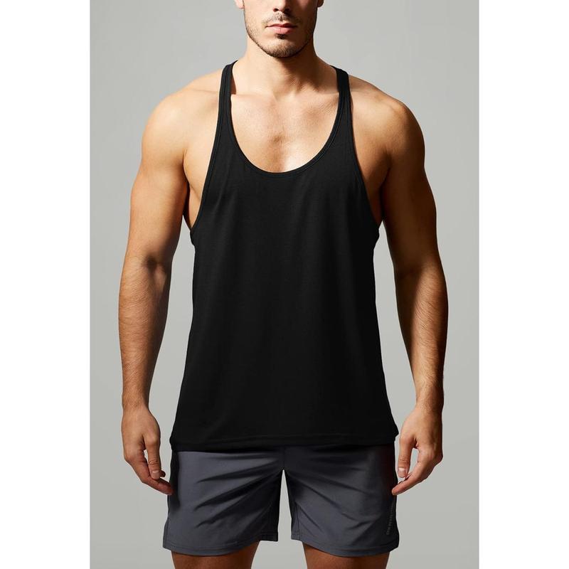 Men's 5 Pack Workout Fitness Tank Tops Muscle Gym Sleeveless Shirts