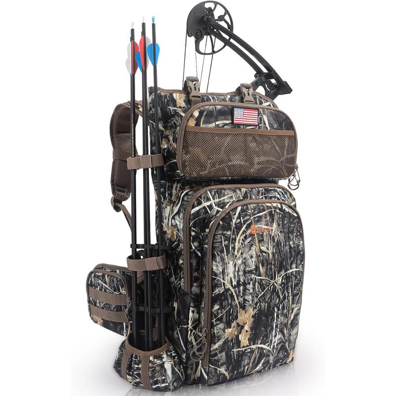 Hunting Backpacks for Men,Saddle Hunting Bag with Bow Holder, Large Compound Bow Hunting Backpack & Duffle Bags