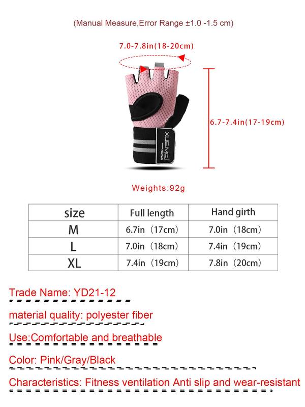 Weight Lifting Gym Workout Gloves with Wrist Wrap Support for Men & Women, Full Palm Protection Gloves for Weightlifting, Training, Fitness, Hanging, Pull Ups