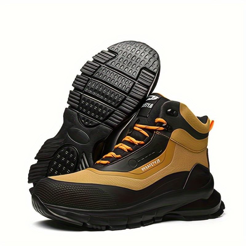 Men's Steel Toe Boots: All-Season Hiking Essential - Anti-Ligature, Puncture-Resistant, Lace-Up Style, Round Toe, Durable & Comfortable