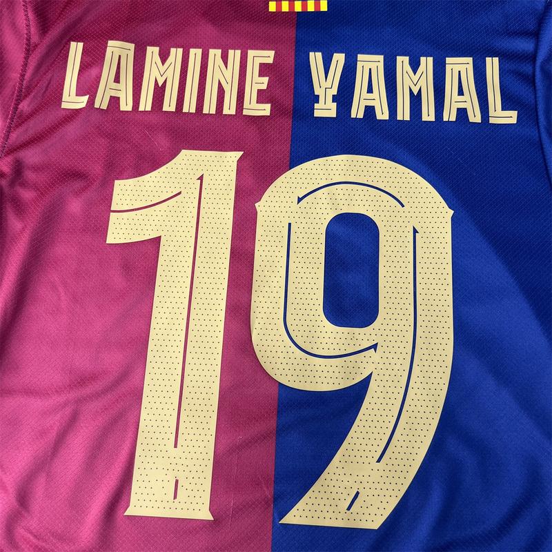 Soccer jerseys  24 25 season   HOME shirt  Men's  Sports  Lamine Yamal #19