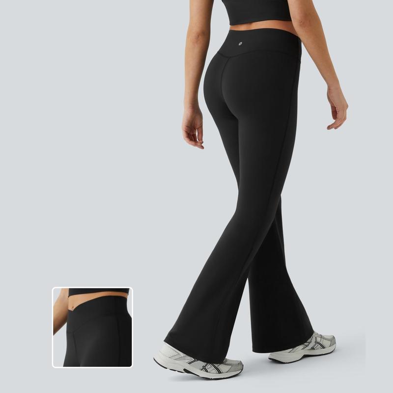 Halara High Waisted Crossover Flare Yoga Leggings