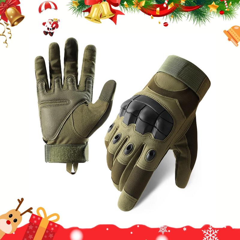 Outdoor Full-finger Tactical Protective Gloves, 1 Pair Tactical Gloves, Suitable for Sports Training, Military Fans, Cycling, Hunting, Rock Climbing, Christmas Gift