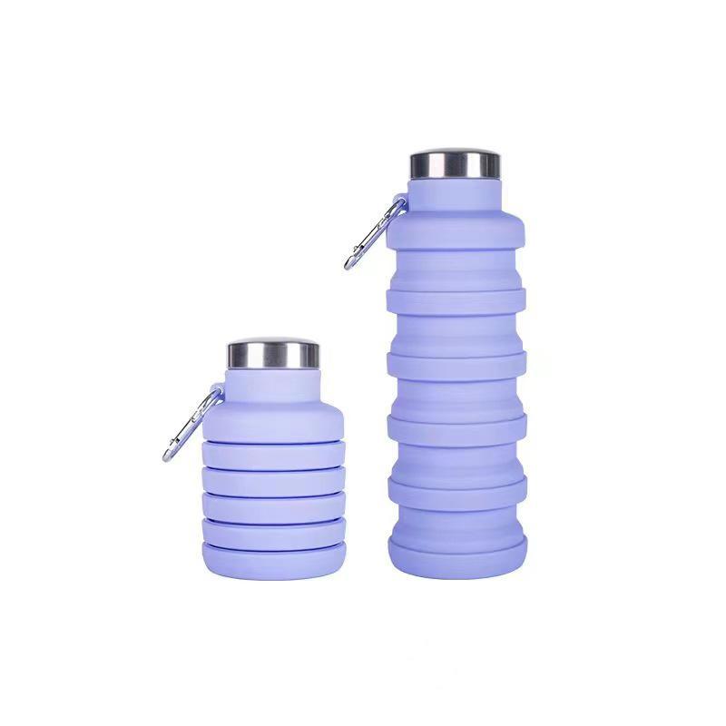 Portable Foldable Silicone Water Bottle, 1 Count 500ml Creative Retractable Sports Water Bottle, Drinkware for Home School Office Gym Outdoor Camping Hiking Fishing