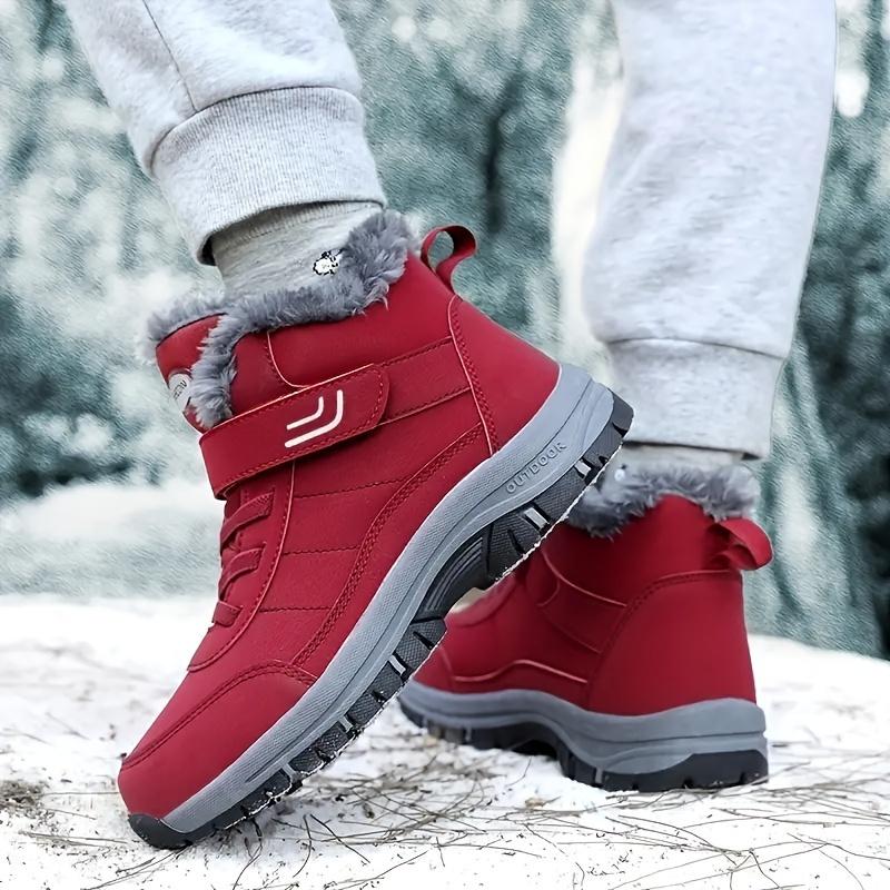 Women's Snow Boots Fur Lined Warm Ankle Boot Waterproof Anti-Slip Winter Outdoor Sports Shoes