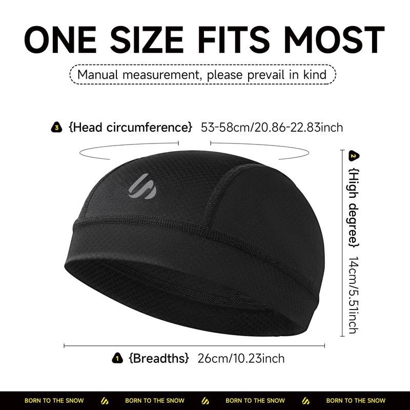 Breathable Mesh Sports Cap, 3 Counts set Sweat-wicking Sports Cap for Outdoor Activities, Comfortable & Adjustable Helmet Liner Hat