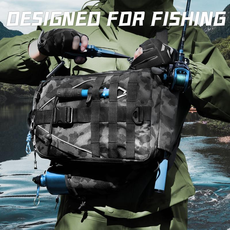 Fishing Backpack Fishing Bag-Fishing Backpack with Rod Holder-Fishing Gift Unisex