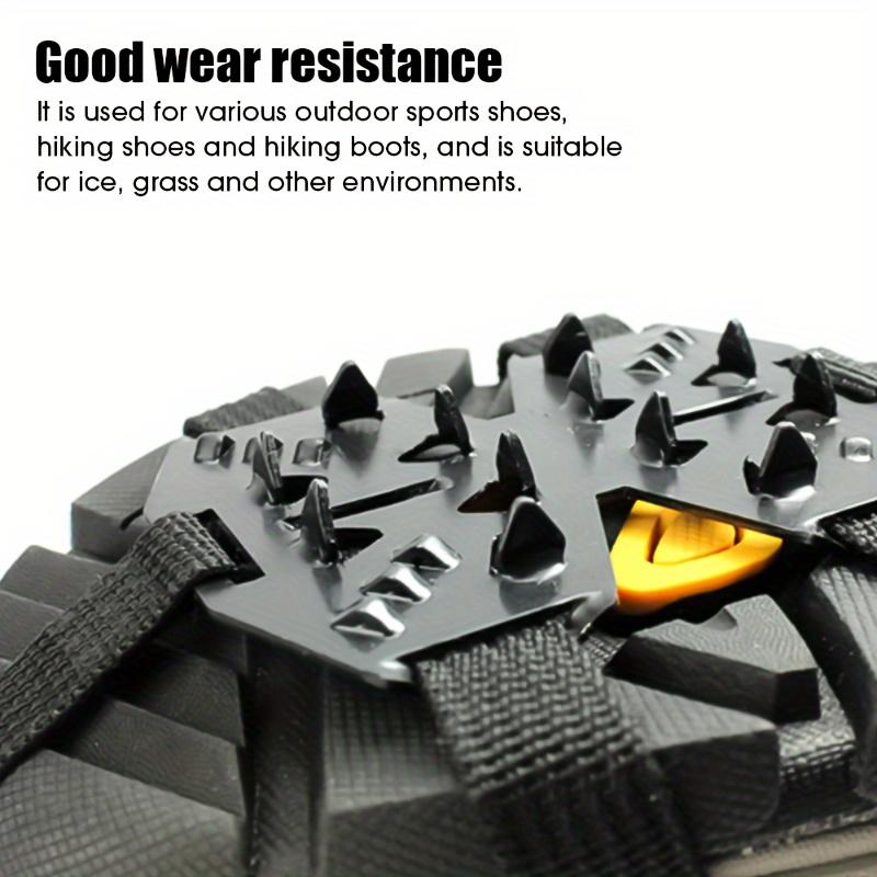 24-Tooth Anti-Slip Crampons - Shoe Covers for Ice & Snow, Perfect for Hiking, Climbing, Walking, Running & Hunting