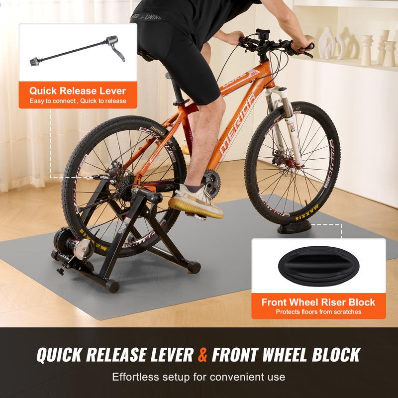 VEVOR Bike Trainer Stand, Magnetic Stationary Bike Stand for 26