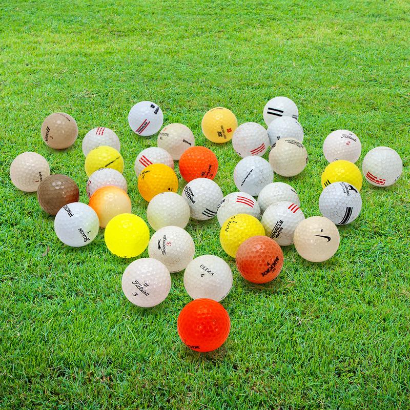 100 Recycled Hit-Away & Practice Golf Balls