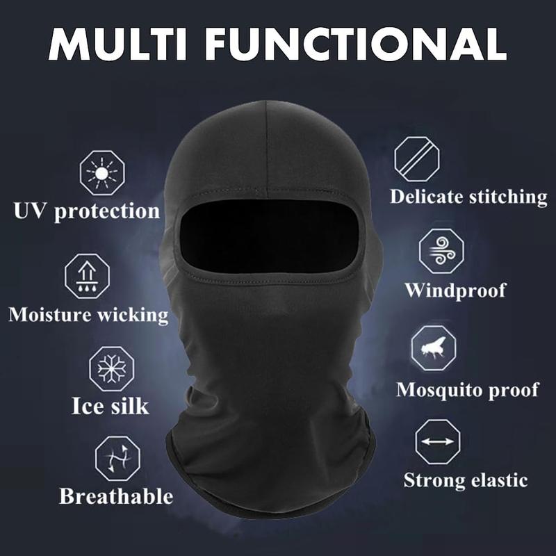 Ski Mask Balaclava Face Mask Windproof Cycle Cap Sun Cold Protect Head Sheild Ice Silk Scarf Motorcycle Neck Gaiter