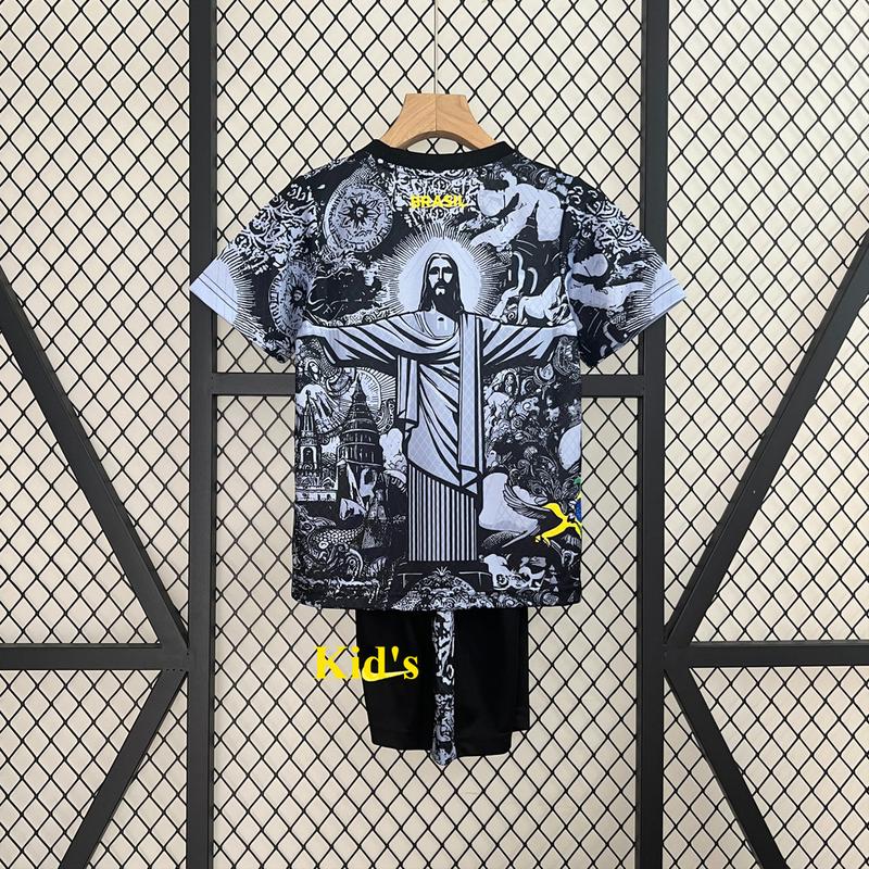 Children's Football Shirt 24 25 BLT Special Edition Black Grey Short Sleeve Suit Children's Sportswear Pro Soccer Bad Day palmer  away retro  kit futbol  jersey top men