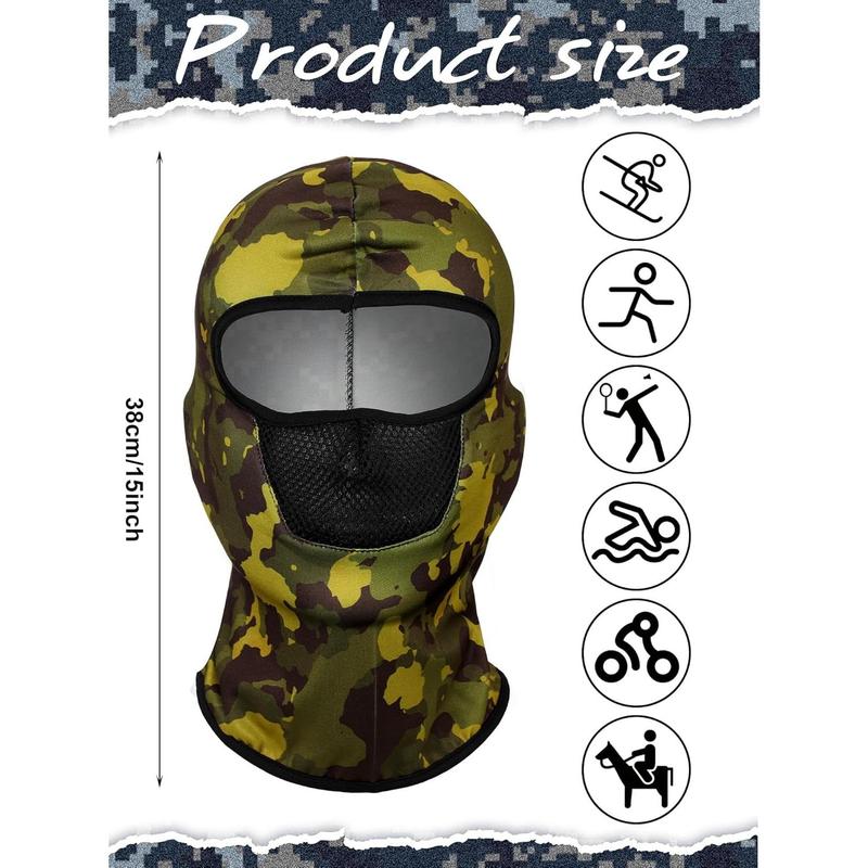 9 count Balaclava Ski Mask Cover Breathable Sun Dust Protection Full  Cover for Women Men Outdoor Activities