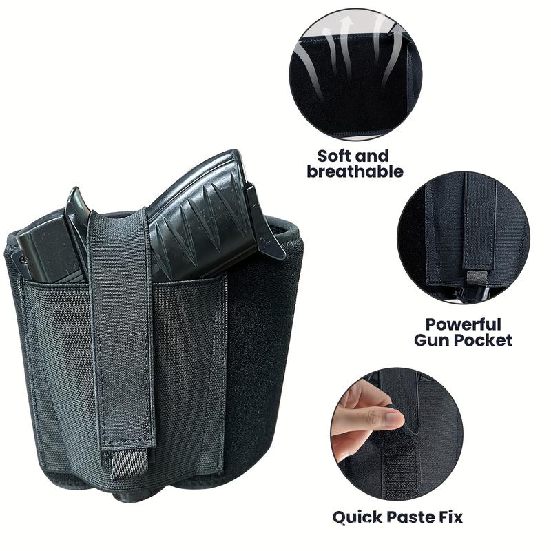 Comfort-Padded Neoprene Ankle Holster - Discreet Concealed Carry, Built-In Magazine Pouch & Enhanced Secure Strap - Unisex Design for Women & Men