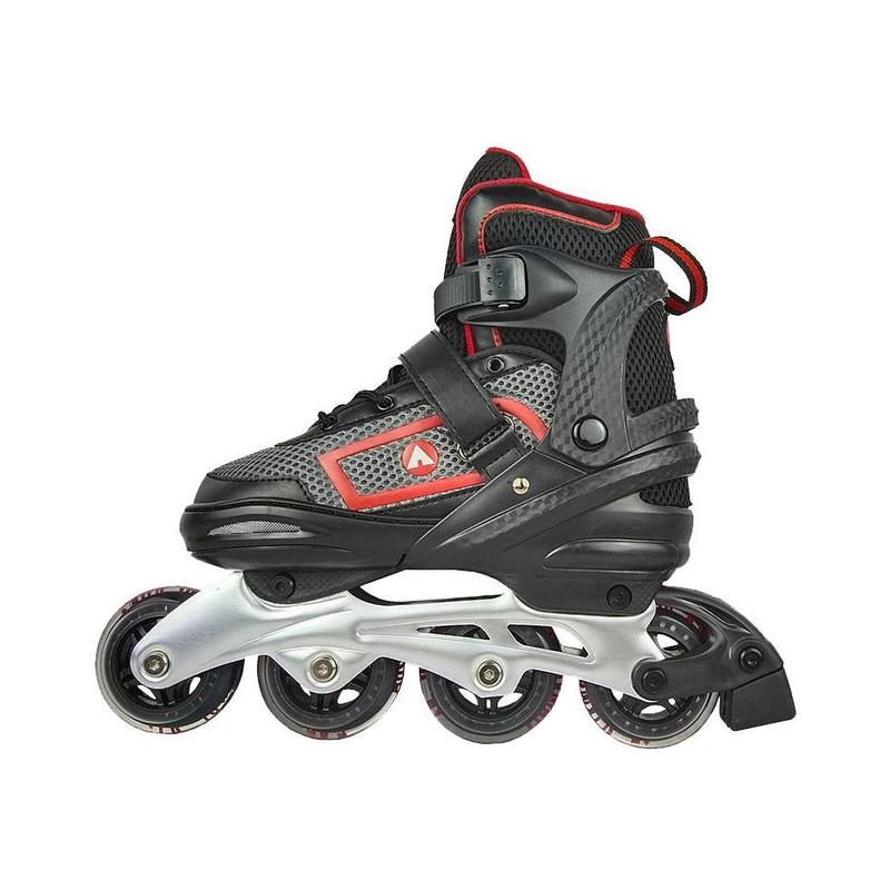 Airwalk Adults Men Women Adjustable Inline Skates ABEC-7 Bearing, Red, 8-9.5