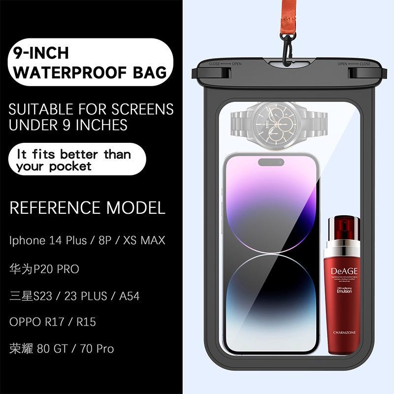 Waterproof Phone Case, Clear Touch Screen Phone Bag, Universal Outdoor Phone Protective Case, Phone Accessories for Swimming, Beach, Outdoor