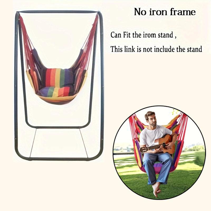 Single-Person Canvas Hammock, Portable Hammock With Strap, Durable Hammock For Outdoor Camping Hiking, Outdoorliving