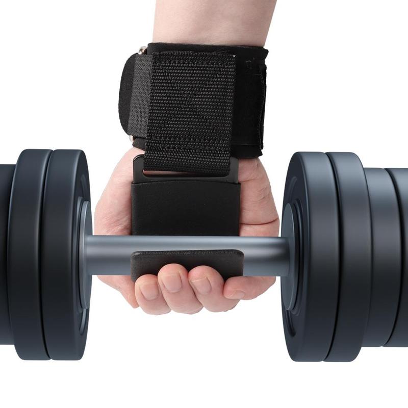 Weightlifting Hand Grip, 2 Counts Non-slip Pull-up Assisted Wrist Hook, Wrist Support for Strength Training, Lifting Grip for Men & Women, Home Gym Accessories, Weightlifting Sports Wristbands