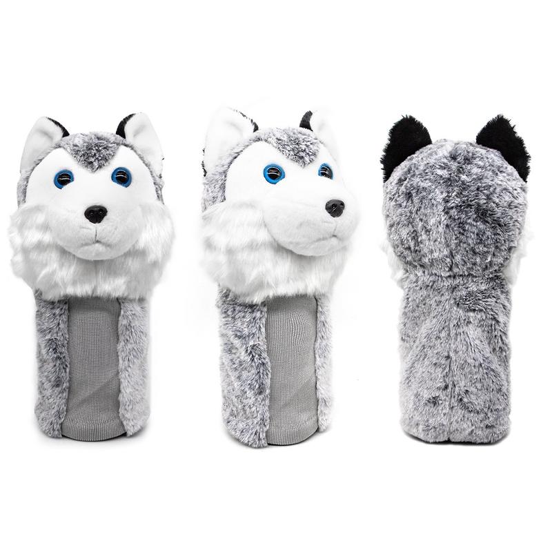 Husky Driver Head Cover– Fits 460CC clubs. Perfect for TaylorMade, Titleist, Callaway, Ping. Stylish, funny animal design. Durable and universal fit