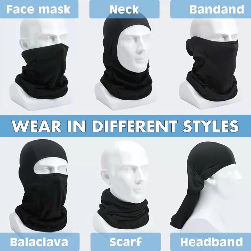 Ski Mask Balaclava Face Mask Windproof Cycle Cap Sun Cold Protect Head Sheild Ice Silk Scarf Motorcycle Neck Gaiter