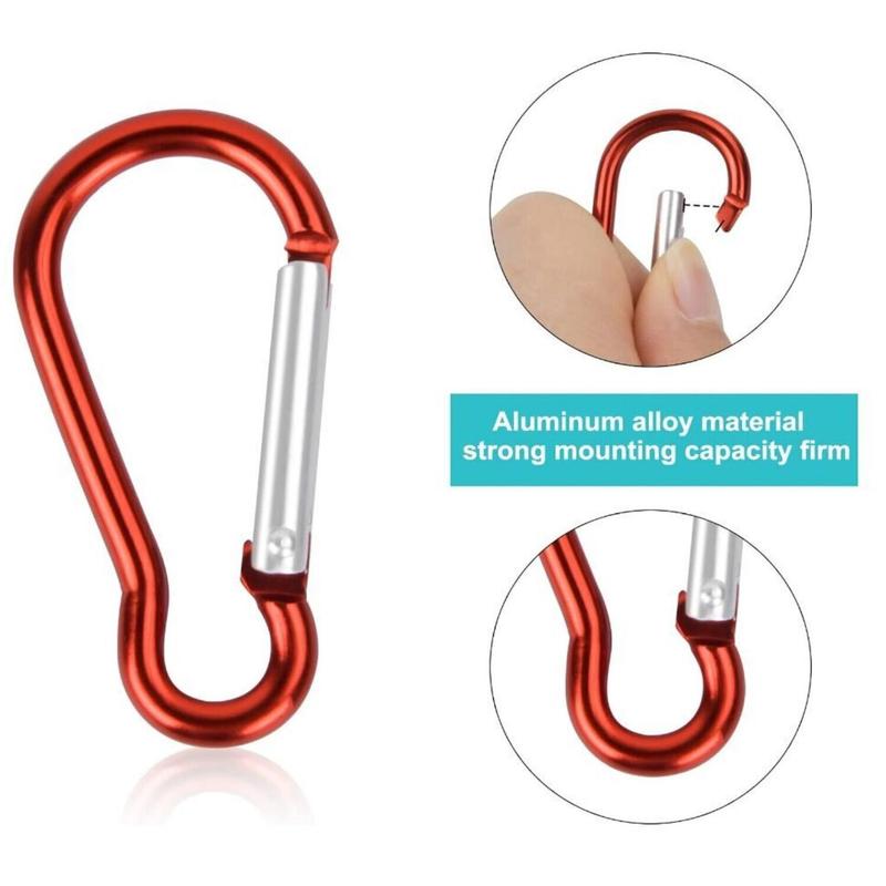 Tent Clip with Carabiner, Windproof Plastic Awning Clamp, Outdoor Heavy Duty Tarp Clip, Camping Hiking Canopy Clip, Camping & Hiking Equipment