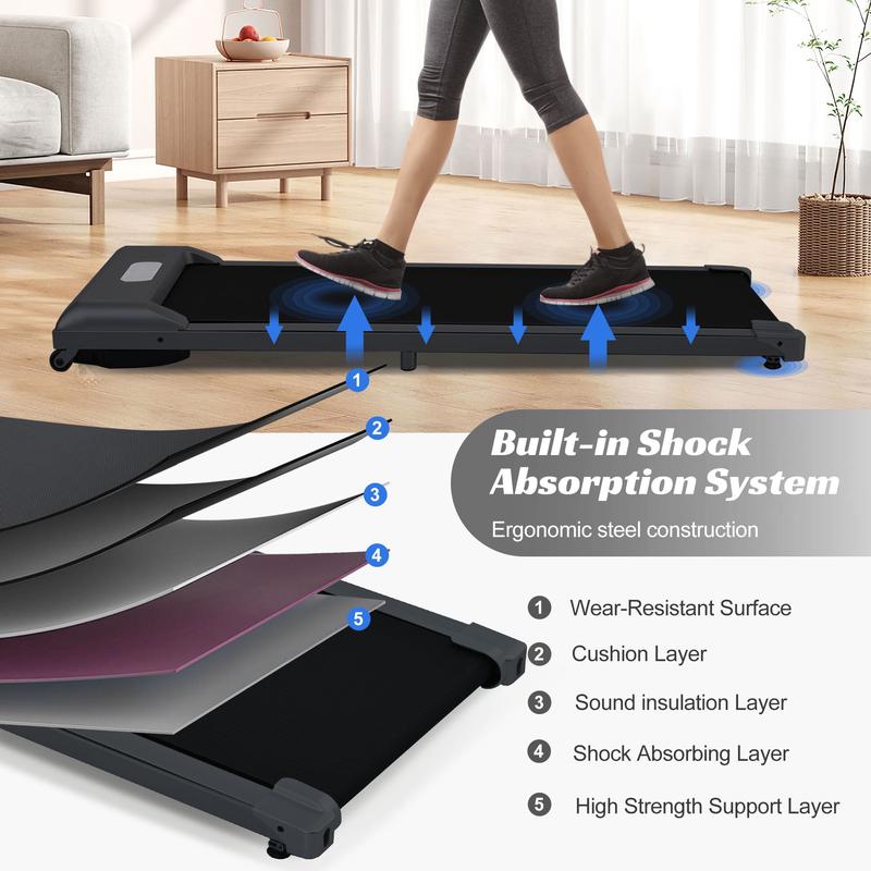 500LBS 3HP Walking Pad,Under Desk Treadmill with 4mph Speed,47