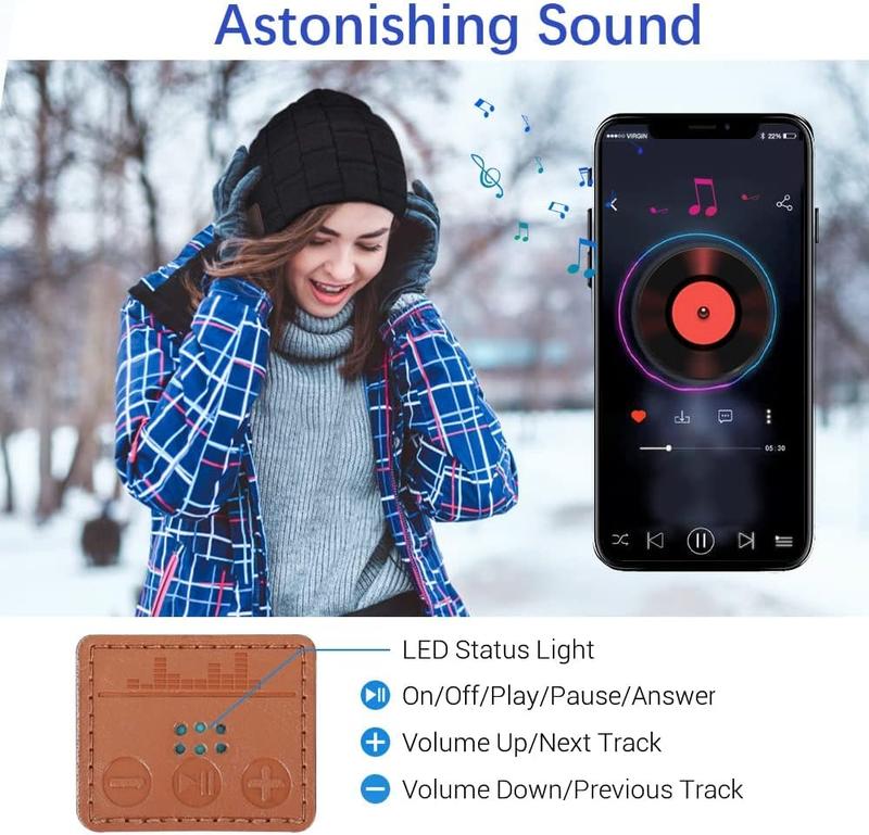 Bluetooth Beanie for Men Hat Women Men Gifts Stocking Stuffers Adults