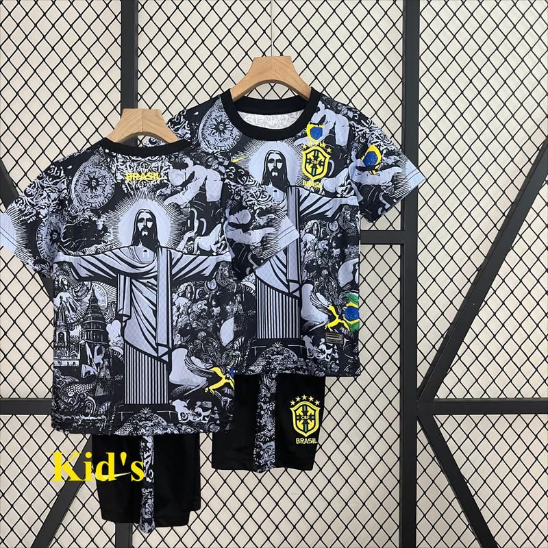 Children's Football Shirt 24 25 BLT Special Edition Black Grey Short Sleeve Suit Children's Sportswear Pro Soccer Bad Day palmer  away retro  kit futbol  jersey top men