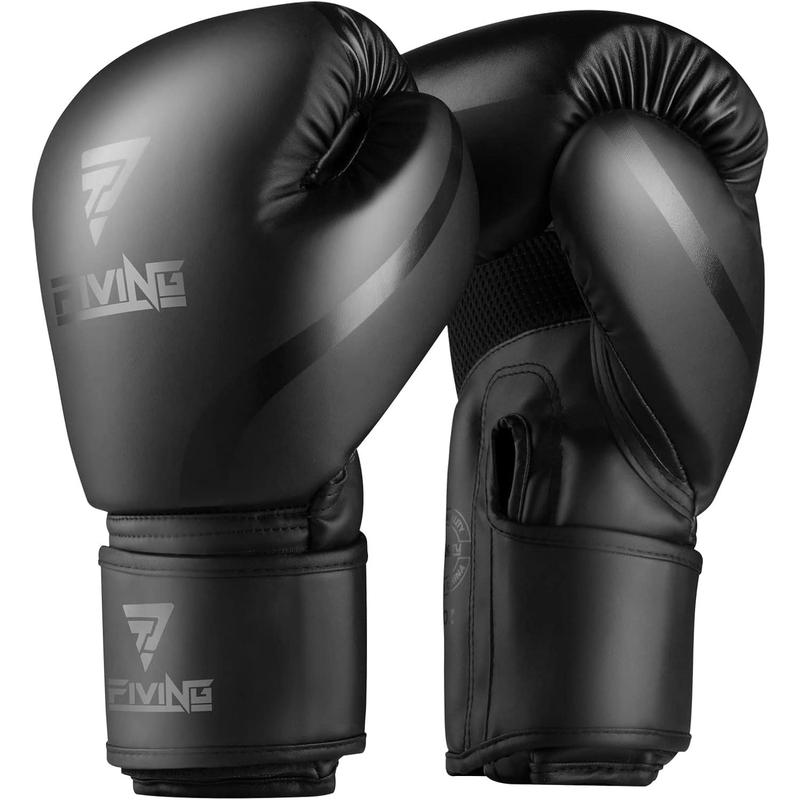 Boxing Gloves Men & Women, Pro  Sparring, PU Leather MMA Kickboxing, Adult Heavy Punching Bag Gloves Mitts Focus Pad Workout, Ventilated Palm, 8 10 12 oz