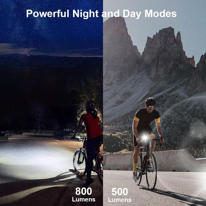 Rechargeable Bike Light, Super Bright Bicycle Headlight Built-in Apple Find My Positioner, Cycling Light for Outdoor